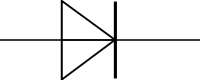 Schaltzeichen einer Diode