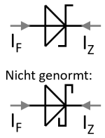 Schaltzeichen einer Schottky-Diode
